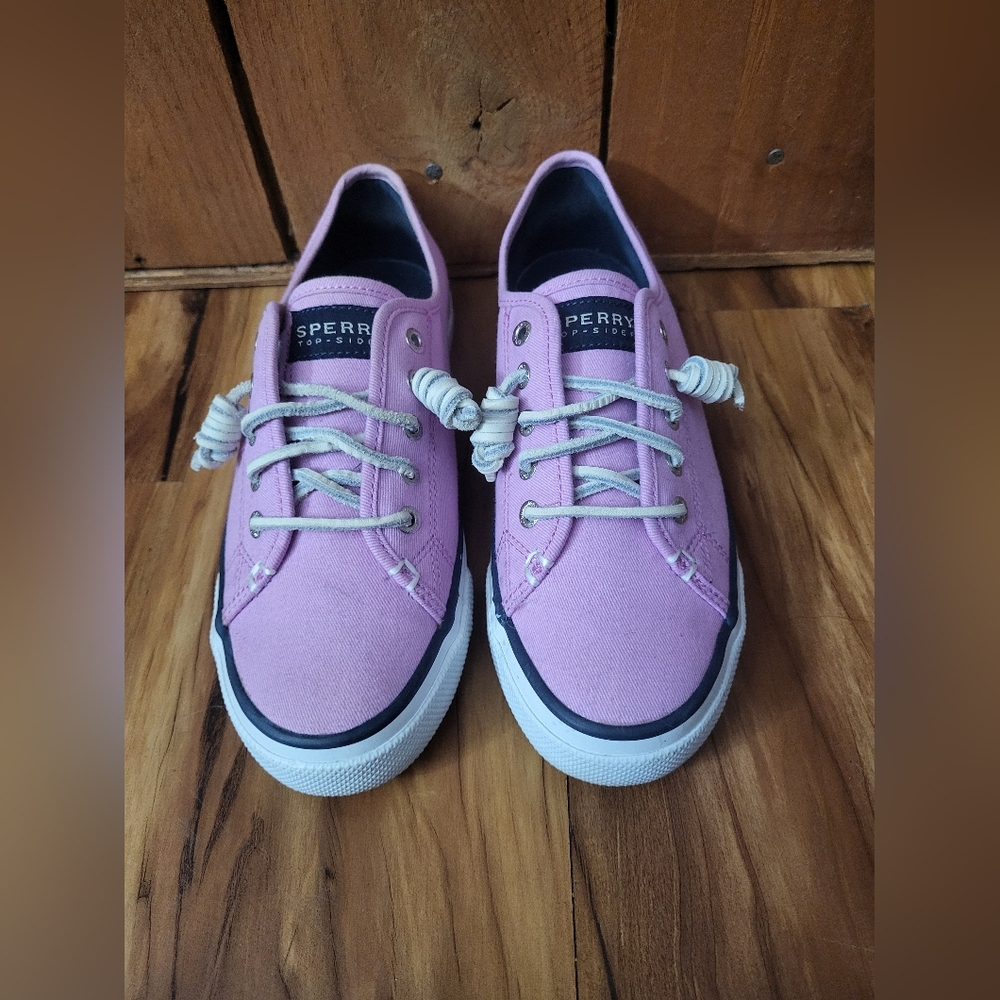 Sperry Shoes For Women Size 6.5M, Light Purple/Pink,Preppy, Casual,Boat, Lace Up